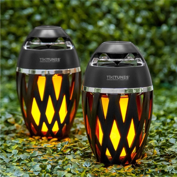 TikiTunes WiFi Bluetooth LED Outdoor Waterproof Flame Torch Wireless Speaker - Picture 9 of 16